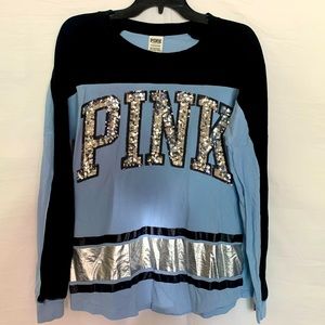 VS PINK BLING campus long sleeve small